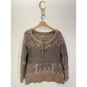 Fabrique Crew Neck Long Sleeve Sweater Size Medium